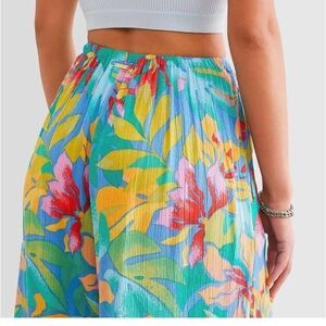 Tropical Floral Wide Leg Pants Billabong Suncatcher